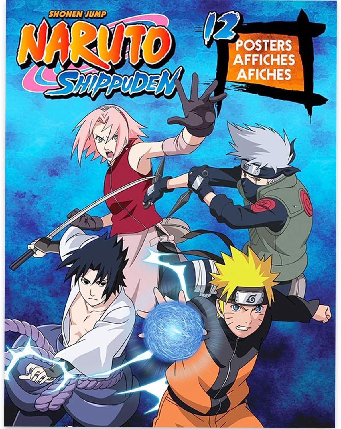 Naruto Shippuden Water Bottle Set - Bundle with 12 Oz Stainless Steel Bottle with Strap and 8 Oz Plastic Bottle Plus More | Naruto Merchandise