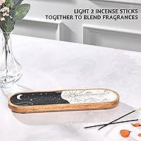 Vista 7 de Folkulture Varillas de incienso – Juego de 6 inciensos (120 varillas) para purificación con soporte de incienso o quemador de incienso, moderno