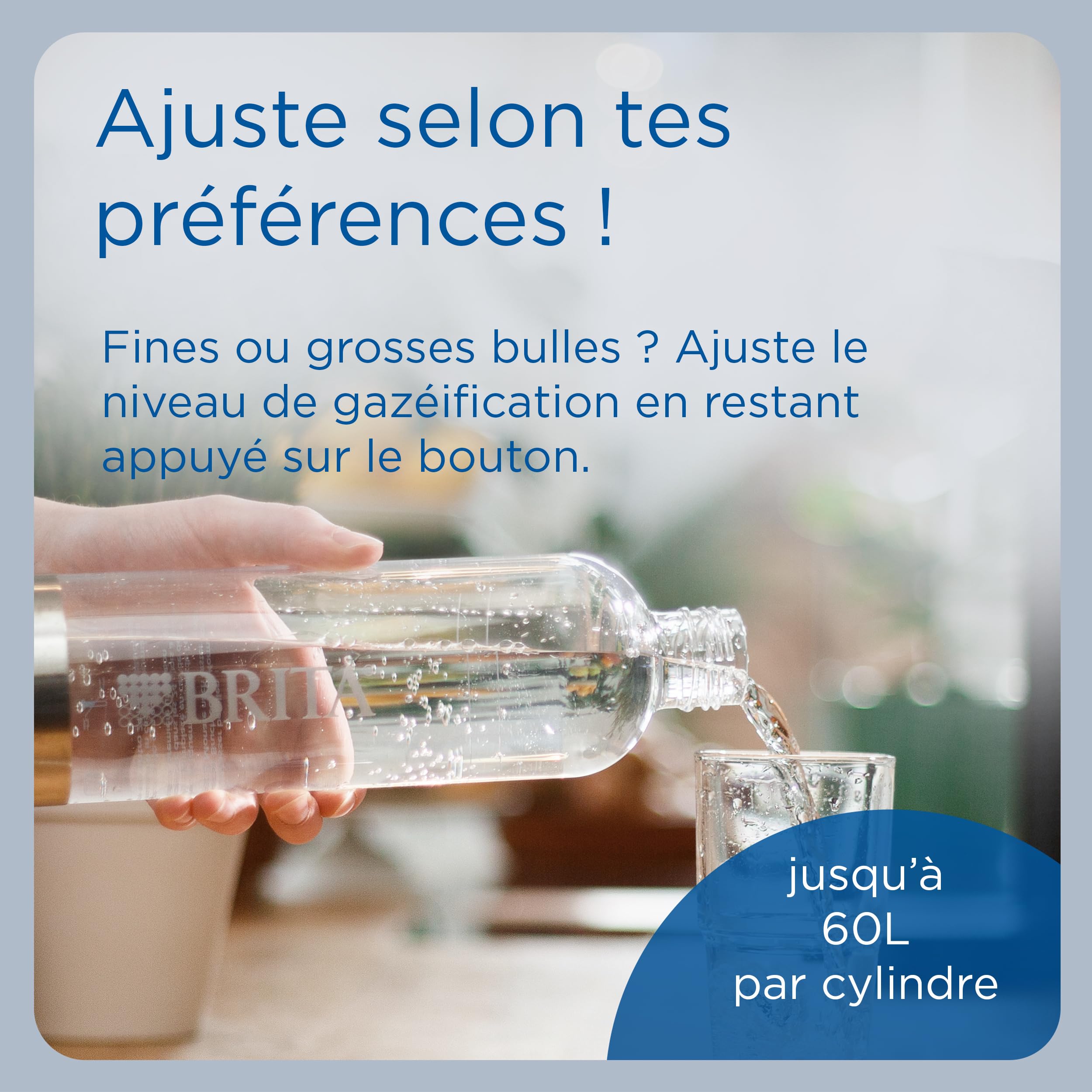 BRITA Machine à Eau Pétillante SodaONE Noire + 3 Bouteilles 1L en PET