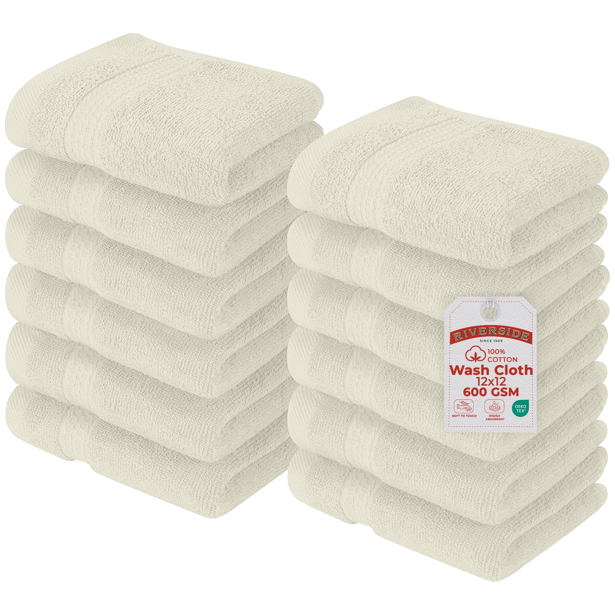 RIVERSIDE Luxury Bath Towels - 4 Pack, Purple -31 RIVERSIDE Luxury Bath Towels - 4 Pack, Purple -31