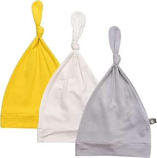 KYTE BABY Organic Bamboo Rayon Baby Beanie Soft Knotted Caps, 3 Pack - coolthings.us