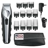 USA Lithium Ion Total Beard Trimmer for Men with 11 Guide Combs for Easy Trimming, Detailing, & Grooming – Model 9888