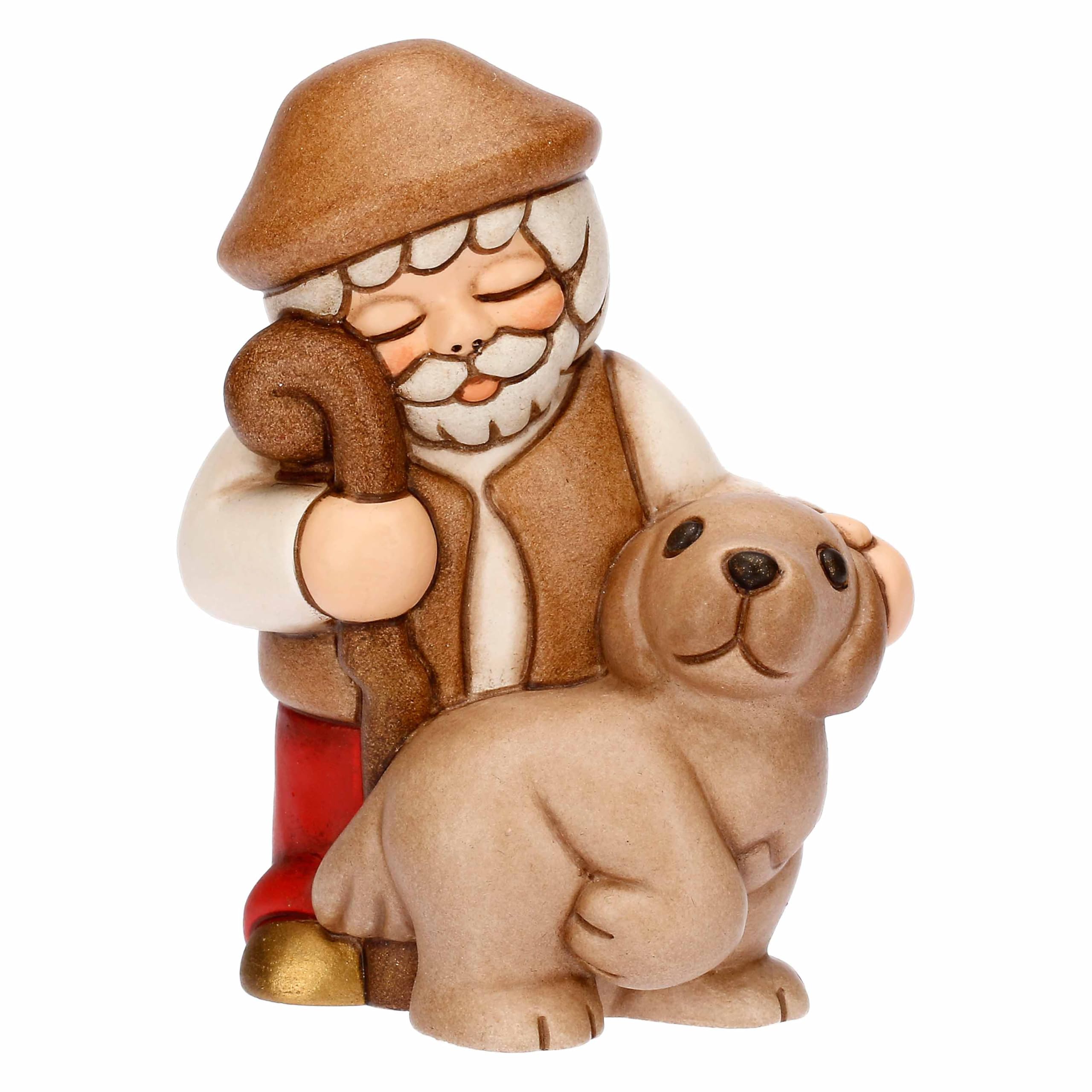 THUN Cane Todo Con Pantofola – Statuetta In Ceramica 10,4x5,9x5,5 Cm, Manto Lucido, Nuova Collezione 2025, Regalo Affettuoso E Decorazione