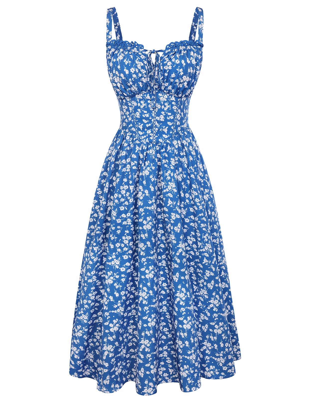 Scarlet Darkness Women 2026 Floral Corset Dress Summer Milkmaid Sundress