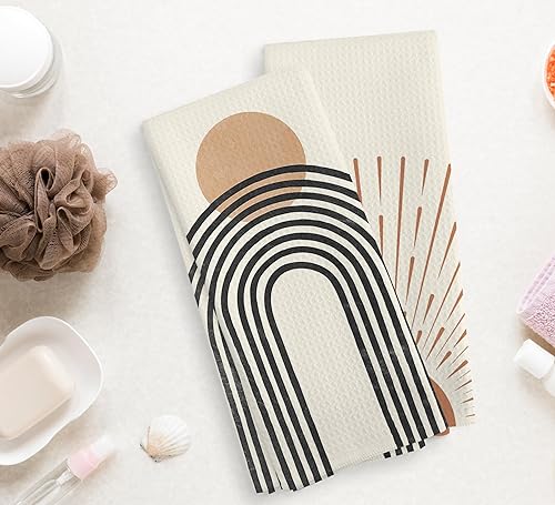 Miniatura 2 de Juego de 2 paños de cocina y paños de cocina y paños de cocina bohemios absorbentes para baño, regalos bohemios para mujeres y niñas, 16 x 24