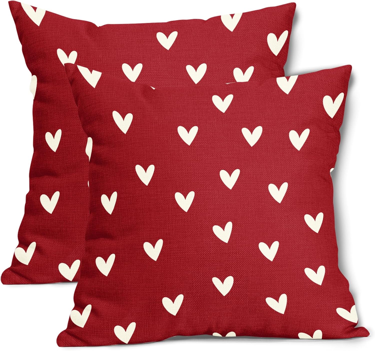 aportt Valentines Day Pillow Cover Set of 2 16x16 Inch Love