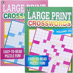 Amazon.com: Kappa Large Print Crosswords 2 Titles, Word Search Find Words Books for Adults Teens ...