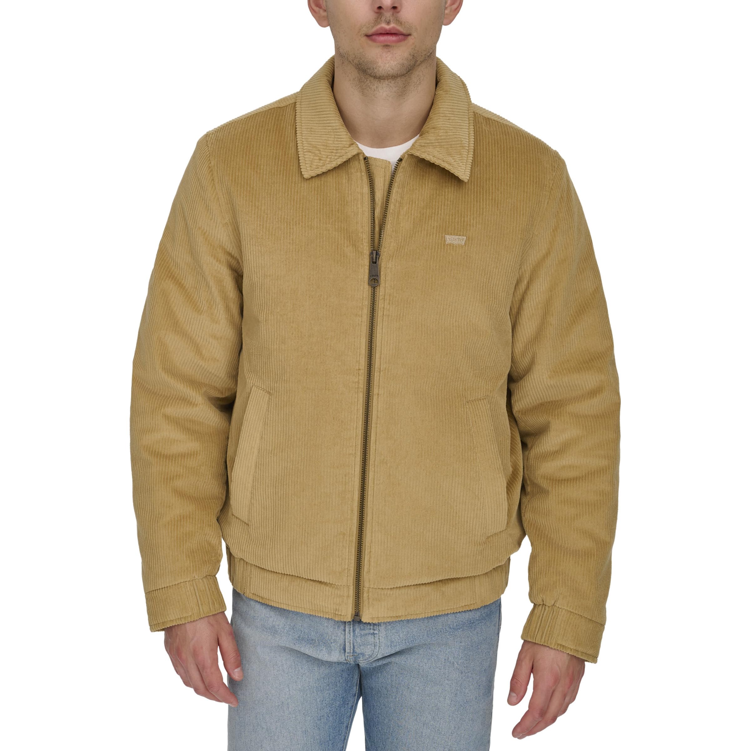 Levi's Men's Corduroy Bomber Jacket, Sand, XL