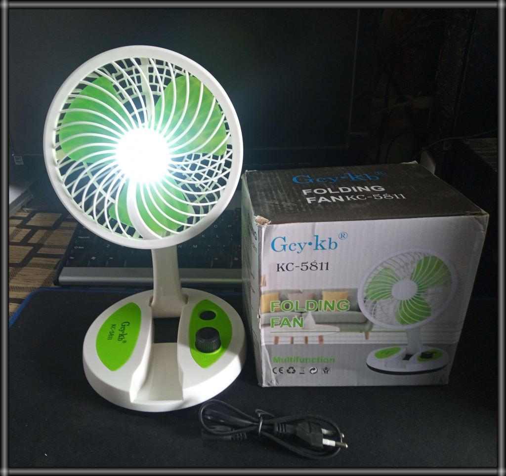 Buy noridy 6 Inch Foldable Powerful Rechargeable High Speed Table Fan ...