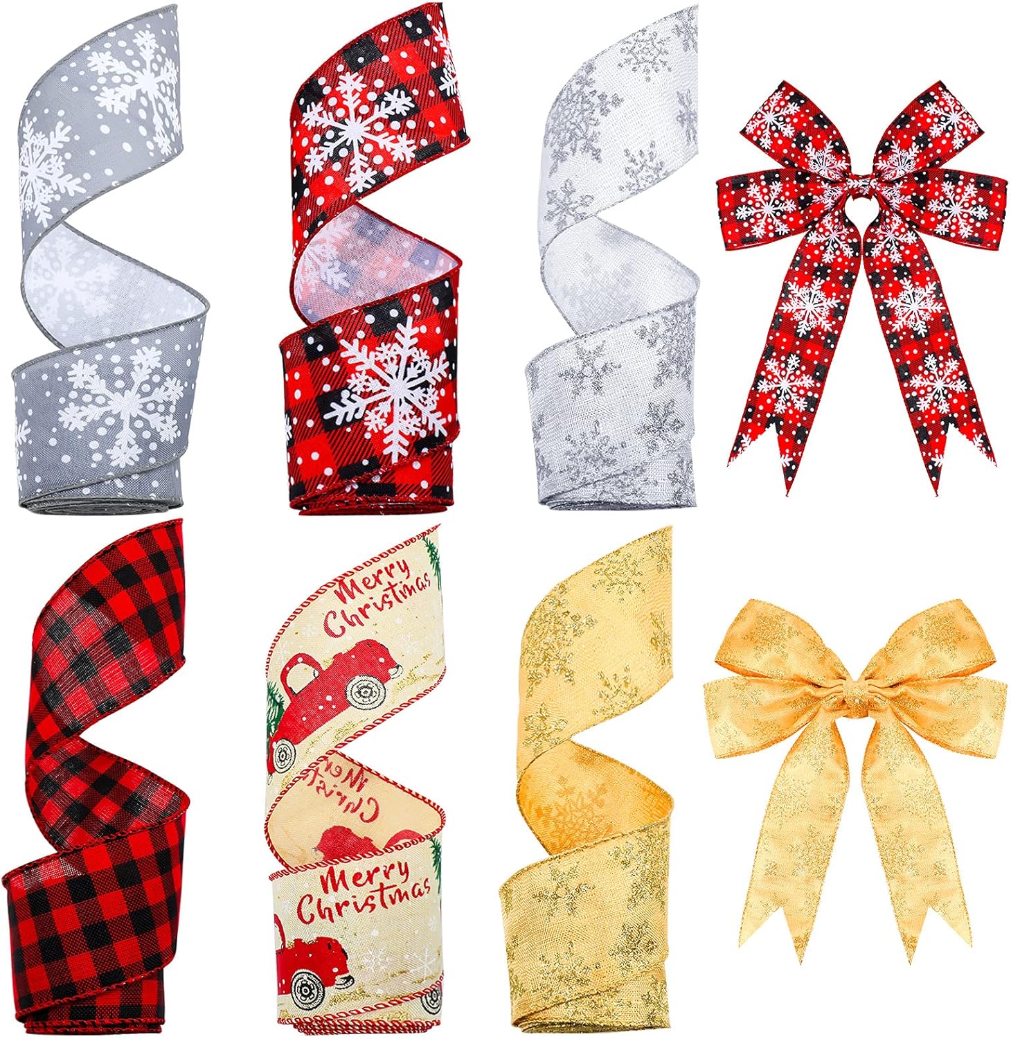 burlap snowflake ribbon