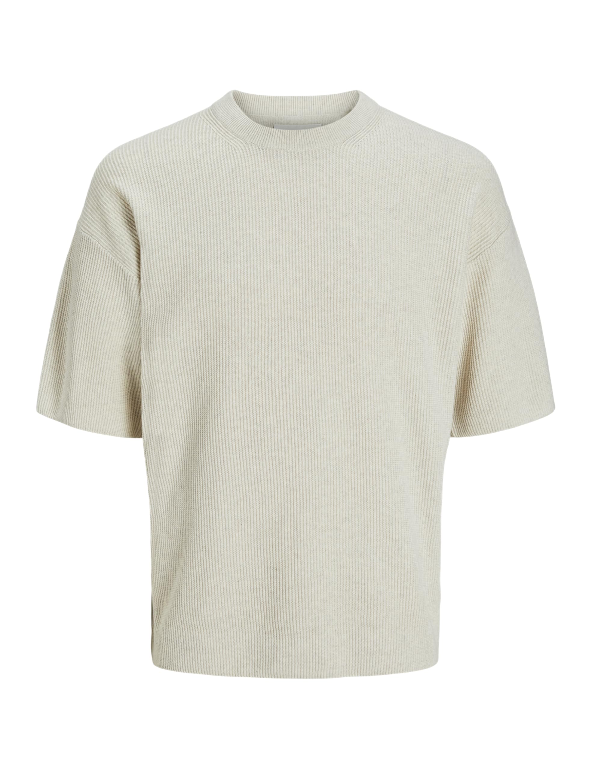 Jprcckaleb Knit Crew Neck SS, whitecap gray, M