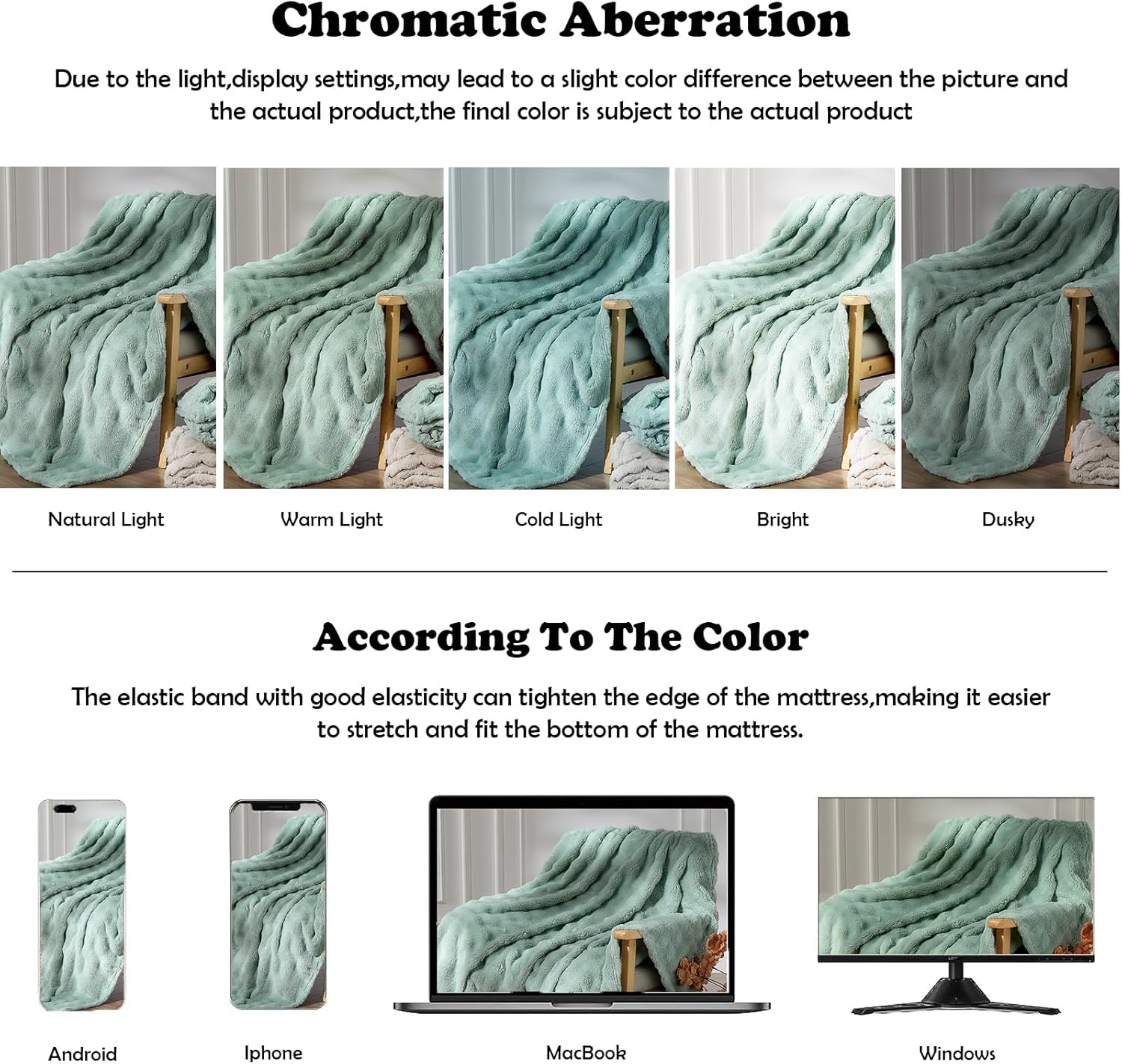 NEWCOSPLAY Throw Blanket for Couch Green Super Soft Flannel Fleece 3D Bubble Lightweight Bed Blanket All Season Use (New Sage Green, Throw(50"x60")) - Image 6