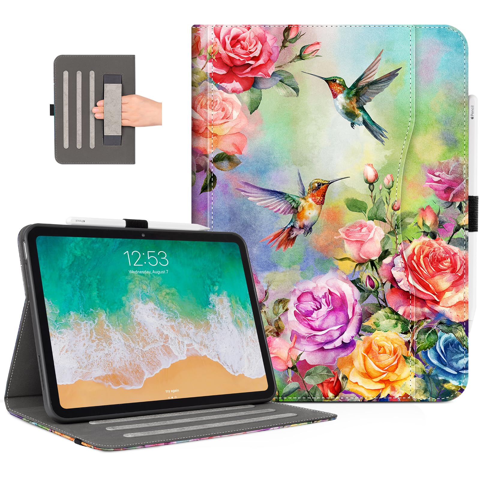 Lokigo New for iPad 11th Generation Case 11-inch (A16) 2025, iPad 10th Generation Case 2022 10.9 inch, iPad Cover 10th Generation with Pencil Holder,