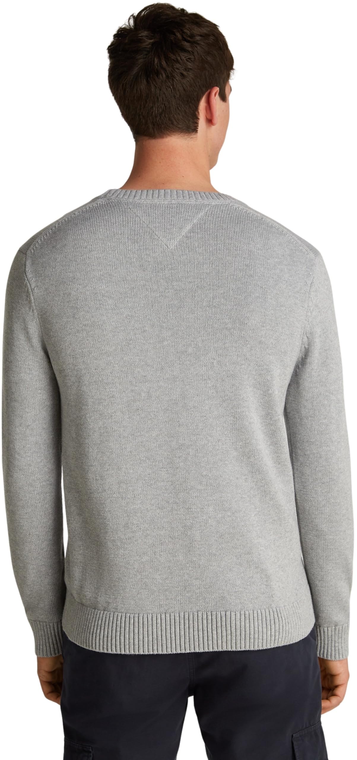 Tommy Jeans Herren TJM Slim Essntls C-Neck Sweater Dm0dm18370, Grey (Grey Htr), S – Ansicht 2