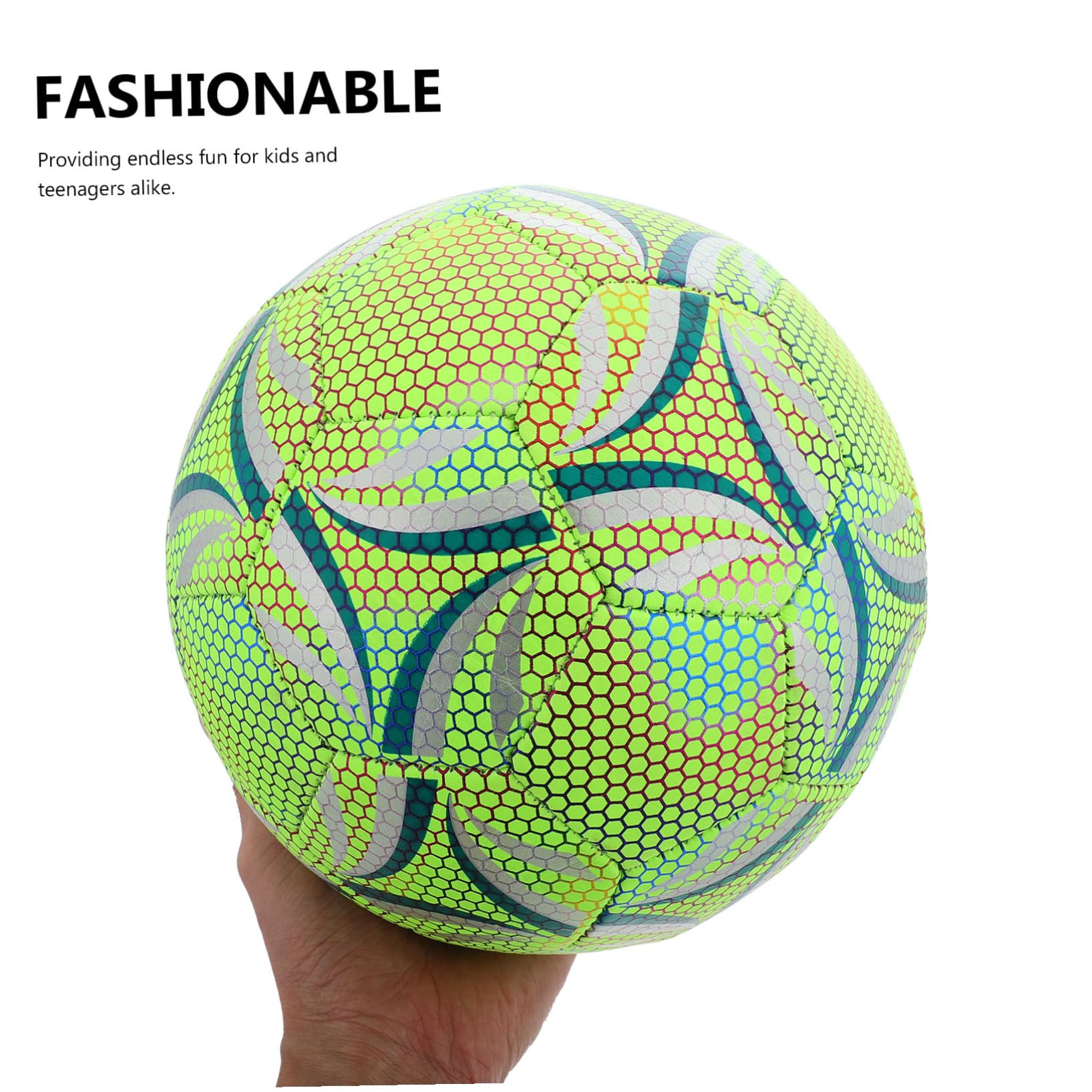 Alasum Balón de Fútbol Iluminado Brillante y Duradero Balón de Fútbol Que Brilla la Oscuridad Equipo de Entrenamiento para Adolescentes y Deportes y Fiestas