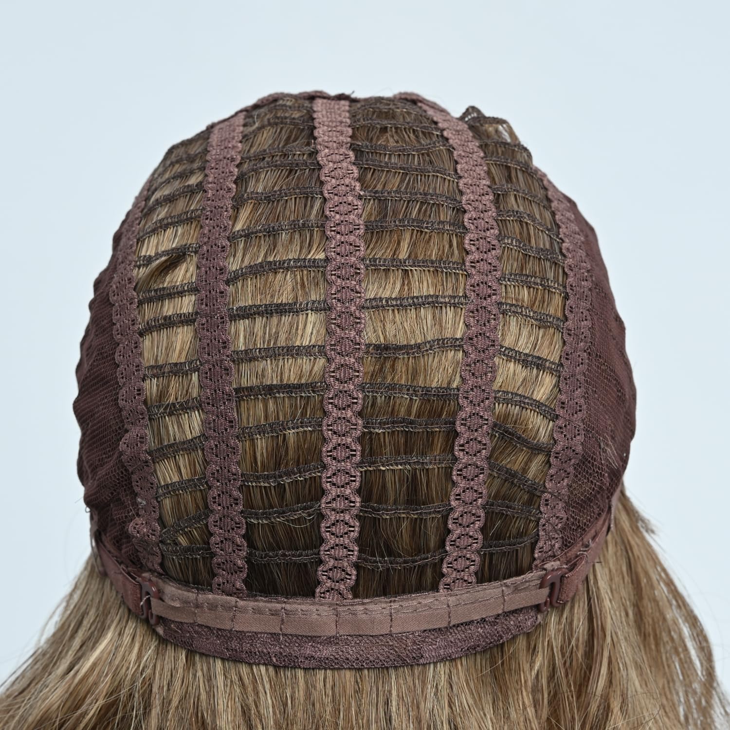 SIMKAYLEE Kurze Perücke Wellig Blond Ombre mit Stirnfransen | Schulterlang, Bob-Stil mit Pony, Für Alltag Party Karneval Fasching , 30cm