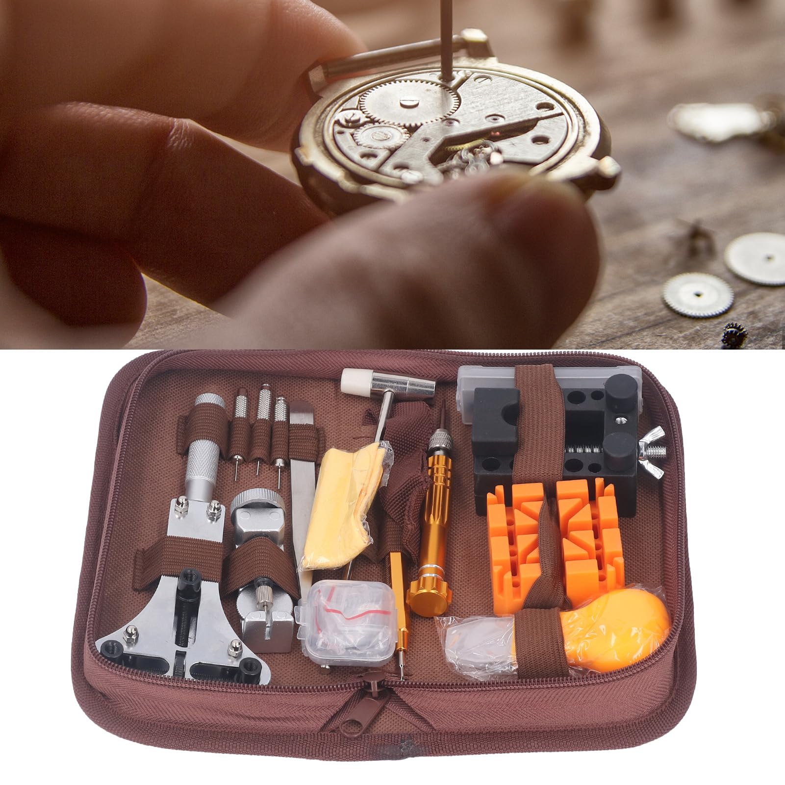 Kit de destornilladores para reparación de relojes 149 en 1, herramienta de reemplazo de batería, removedor de eslabones de banda, abridor trasero