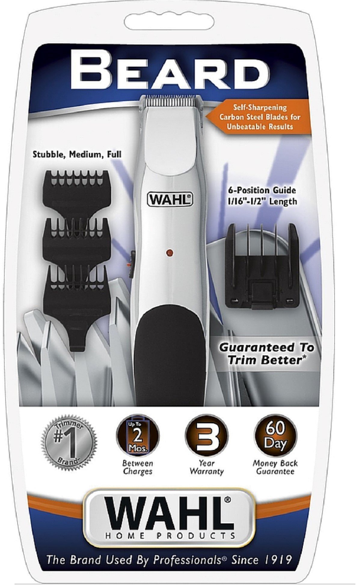 Wahl Rechargeable Beard Trimmer Kit 1 ea (Pack of 9)
