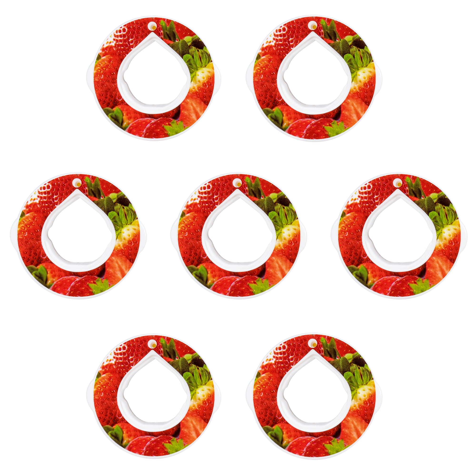 7 Pcs Flavour Pods for Sports Water Cup Water Cup Scented Starter Set Cartridge, 0 Sugar Flavours Fruit Taste Pods - Strawberry Flavor