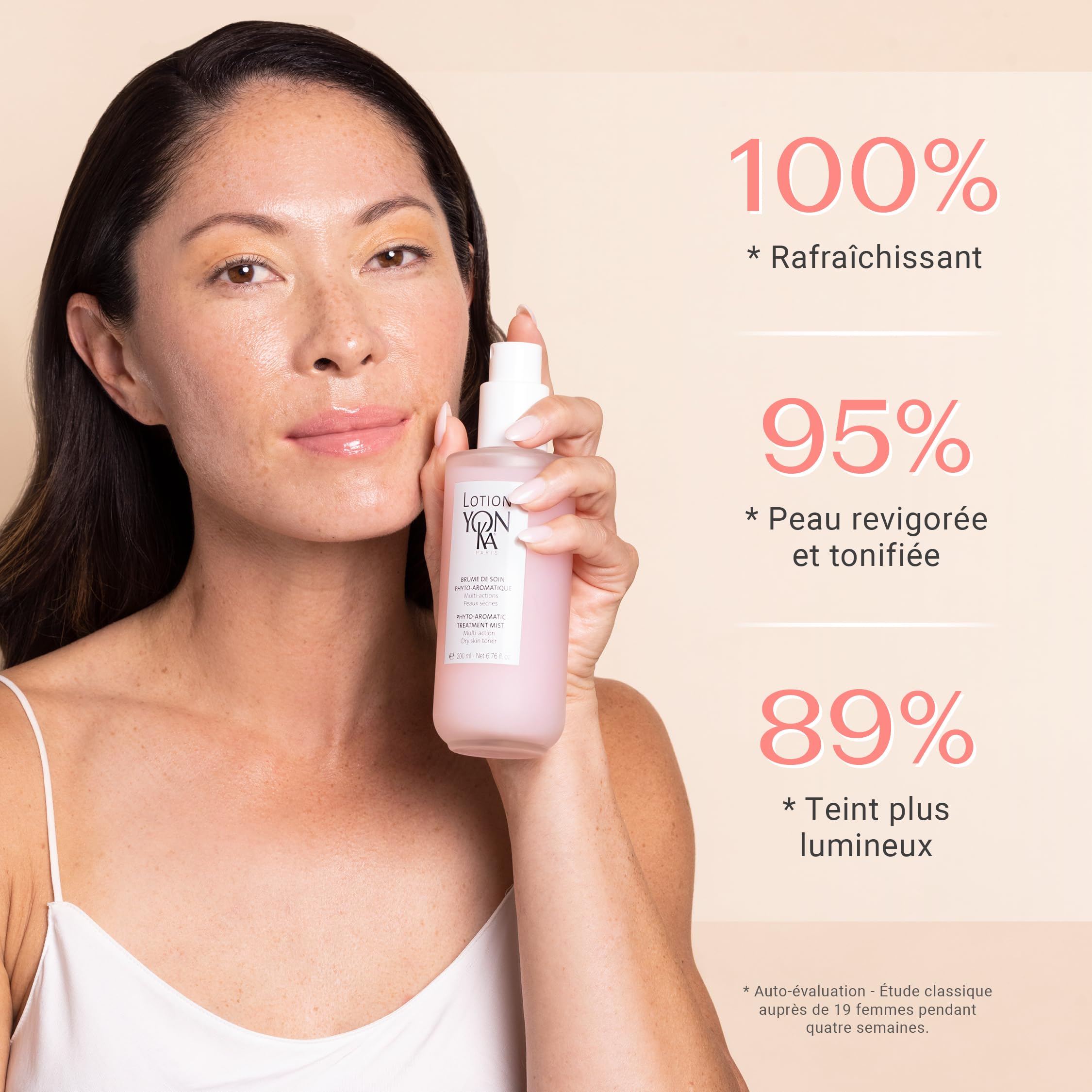 Lotion Tonique Yonka pour Peaux Sèches 200ml - Brume Vivifiante Sans Alcool - Hydrate, Purifie, Apaise et Rééquilibre - Aux 5 Huiles Essentielles - Spray Vaporisateur