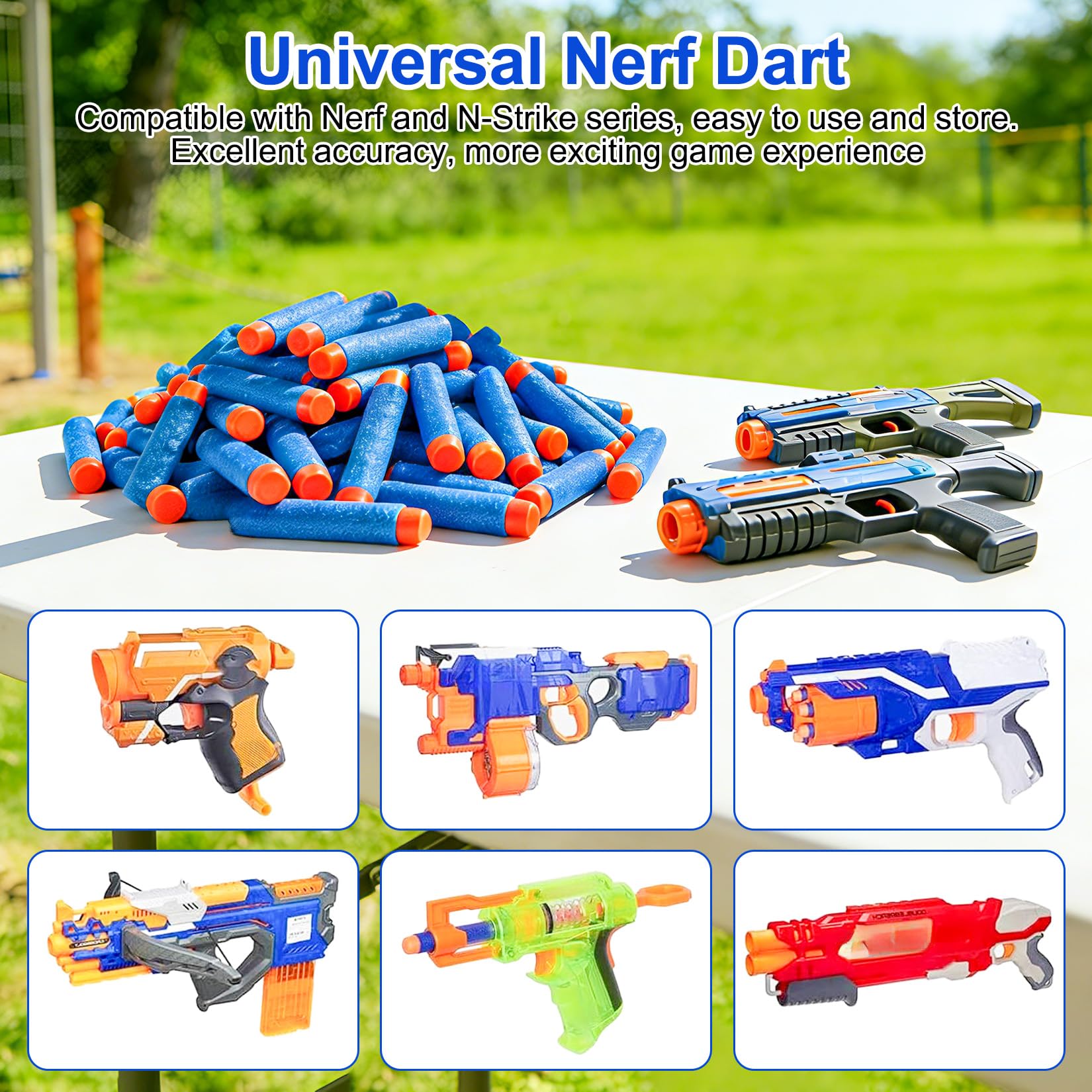 40 sztuk do rzutek Nerf, piankowe rzutki, zestaw do napełniania, do Nerf N-Strike Elite Series Blasters, rzutki do darta, do użytku na zewnątrz, dla rodziny, na imprezy