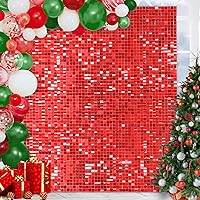 Vista 8 de 36 Panels Giltter Wall Backdrop Pink Shimmer Wall Backdrop for Party Wedding Birthday Engagement Bachelorette Parties Anniversary Decoration