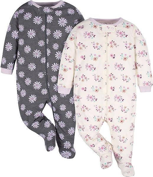 Gerber baby-girls 2-pack Sleep 'N Play