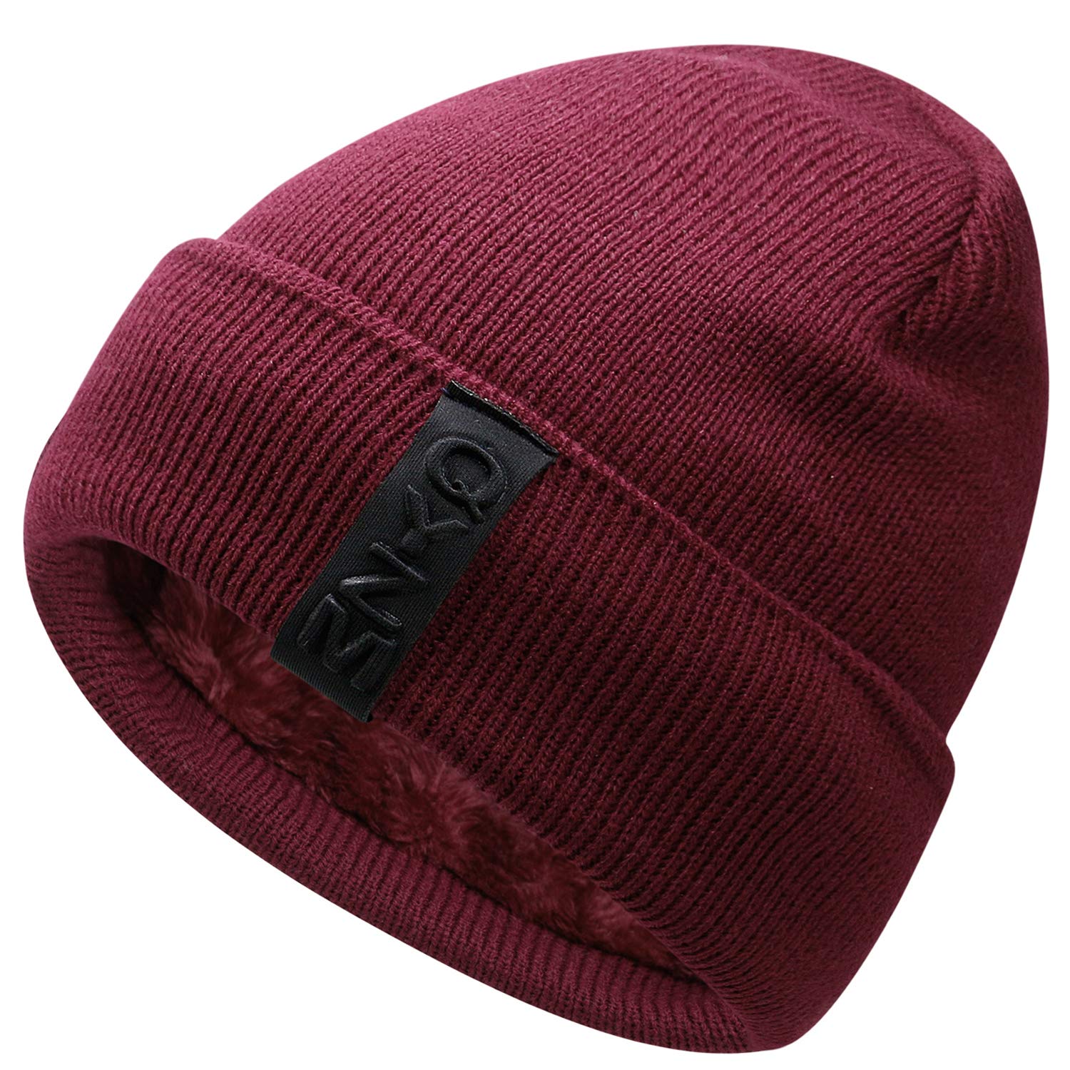 HongtellorHongtellor Knit Beanie Warm Thick Lined Hat Mens Winter Skull Cap Unisex Beanie Cap