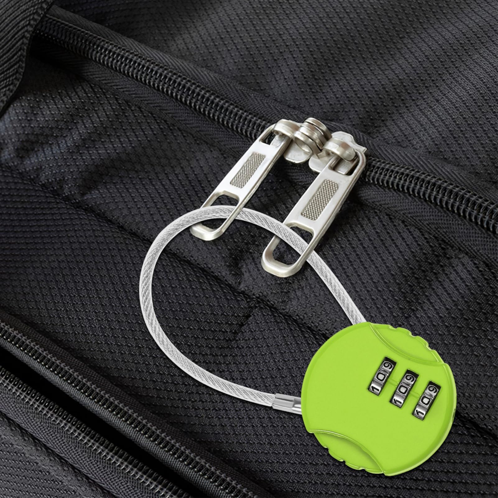 TEHAUX Gepäckschlösser 13,5cm Zahlenschlösser aus Zinklegierung 10 Stück mit Stahlseil Praktisches Reisezubehör mit Sicherem Code für Koffer und Rucksäcke