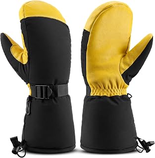 Winter Gloves Snow Mittens 3M Insulated Thermal for Men Women Cold Weather Skiing Shoveling Snowboarding Snowmobiling