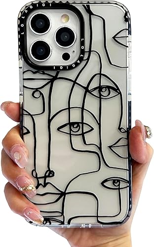 LOLAGIGI Funda para iPhone 13 Pro Max, diseño femenino de flores de color rosa, azul, diseño personalizado para mujeres, niñas, adolescentes, funda LOLAGIGI Funda para iPhone 13 Pro Max, diseño femenino de flores de color rosa, azul, diseño personalizado para mujeres, niñas, adolescentes, funda