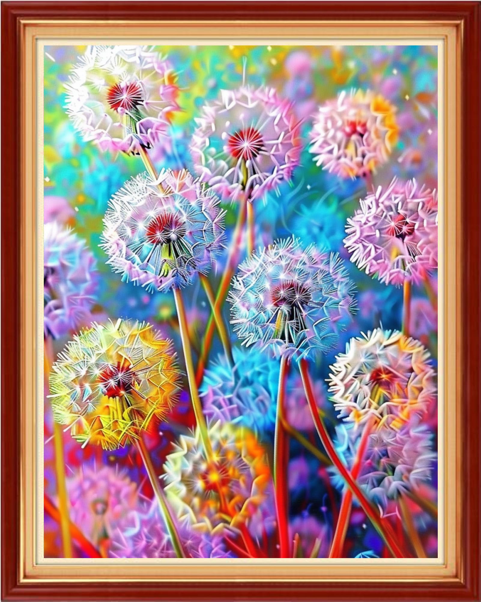 Artvxeay Stamped Cross Stitch Kits | Embroidery Kits for Beginners Craft Kit Needlepoint for Adults Supplies DIY 11CT- (Colorful Dandelion 16x20 inch)