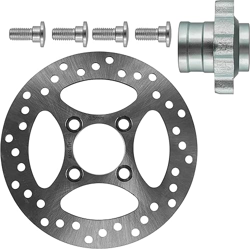 Miniatura 7 de Caltric Disco y buje de freno trasero compatible con Yamaha Raptor 700 700R YFM700 YFM700R 2006-2013