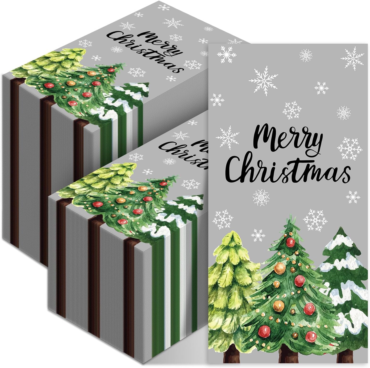Spiareal Christmas Guest Napkins Christmas Disposable Paper