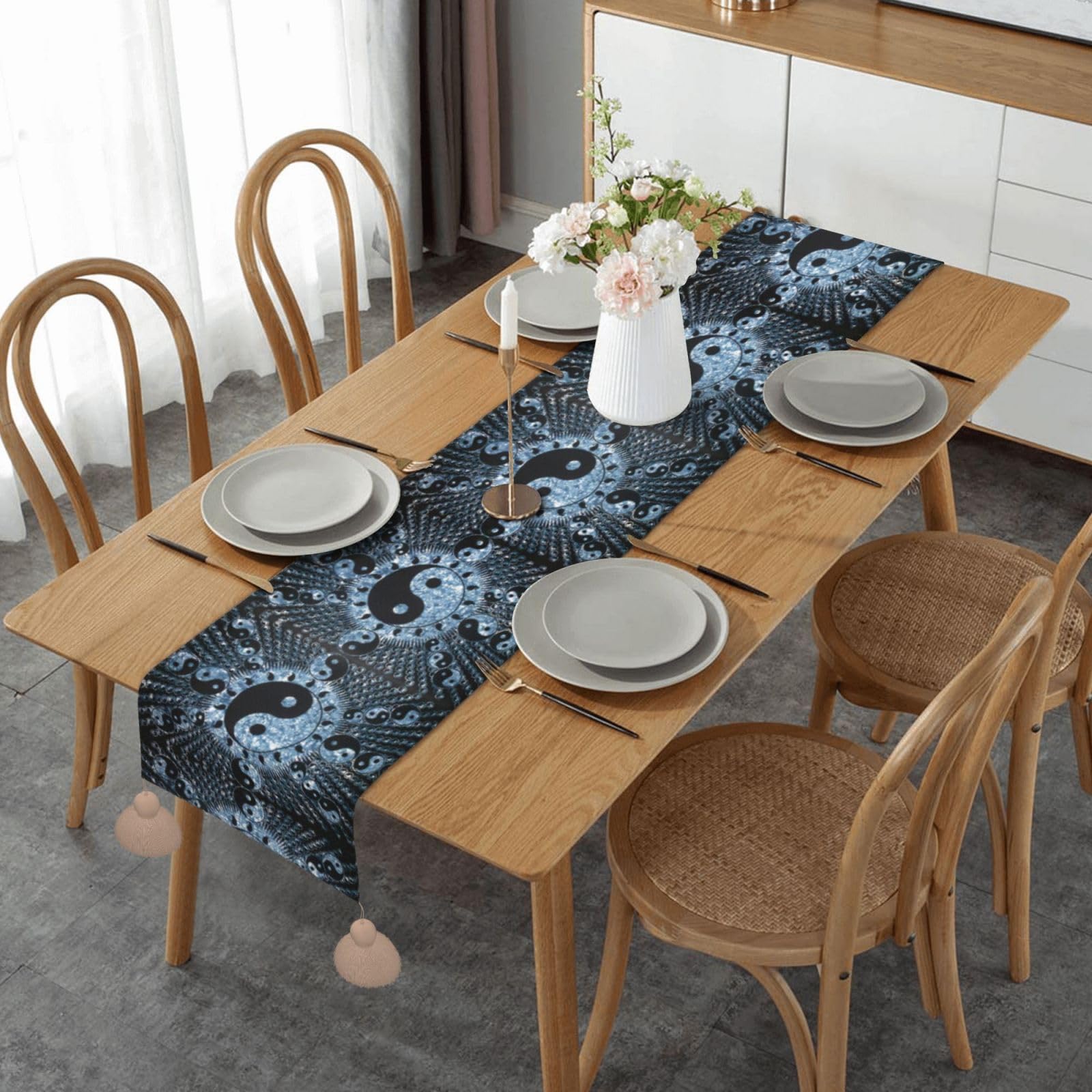 Chemin de table de 152 cm pour protéger et embellir vos meubles avec style