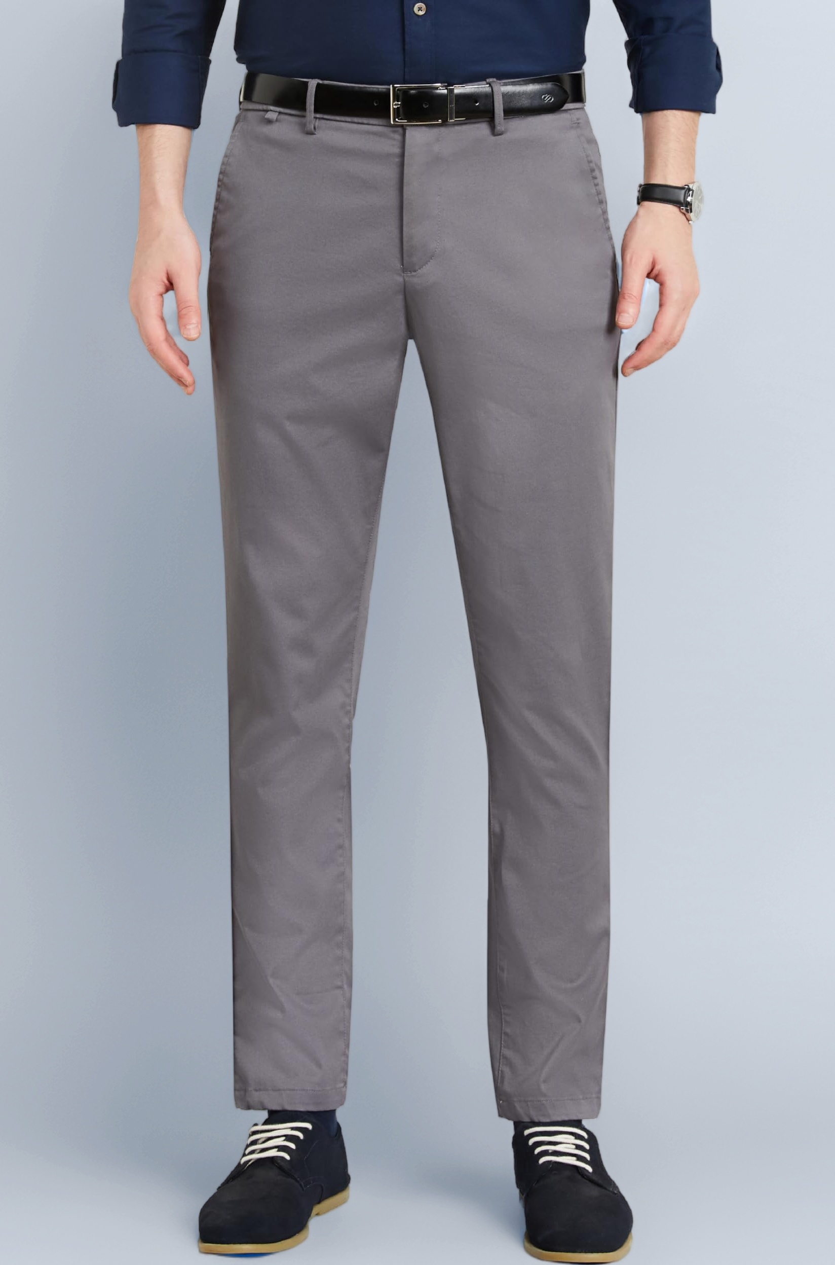 Symbol Premium Men's Slim Fit Flexi Waist Casual Pants | Stretchable Chinos | Stylish Office Fashion Trousers