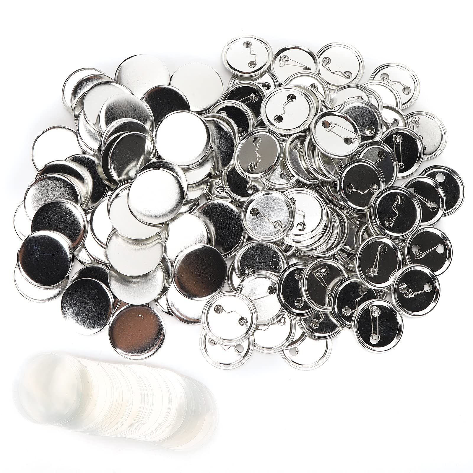 Boutons de broche vierges 44mm kit de badges ronds en métal pour fournitures DIY