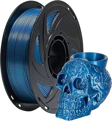 25 – TRONXY PETG 3D Printer Filament Blue, 1.75 mm Filament with Metallic Gloss, Dimensional Accuracy +/- 0.03 mm, 1kg(2.2lbs) Spool PETG Filamen…