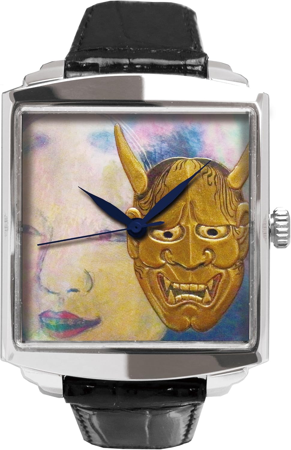 [浄雅] 漆 腕時計 高級時計 漆 蒔絵 浄法寺漆 蒔絵時計 漆塗り 大川 彰 作 JOGA MAKIE 漆文字盤 「般若(若女)」 自動巻 メンズ 腕時計 G01-032  Amazonで販売中