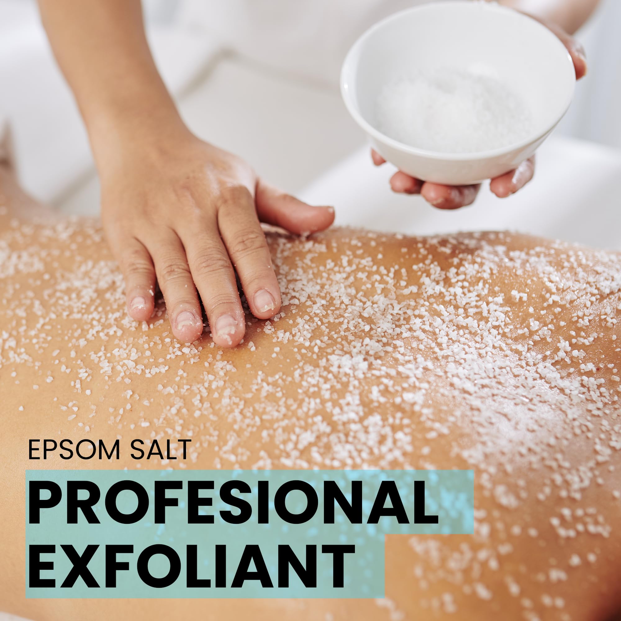 Epsom Salt, sól do kąpieli, uzupełnij skórę naturalnym magnezem, peelingiem do ciała, Detox i regeneracją witalności, 7000 g