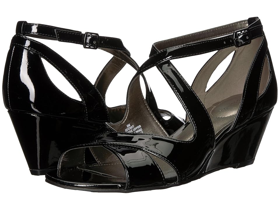 

Bandolino Omit (Black Sleek Patent PU) Women's Shoes
