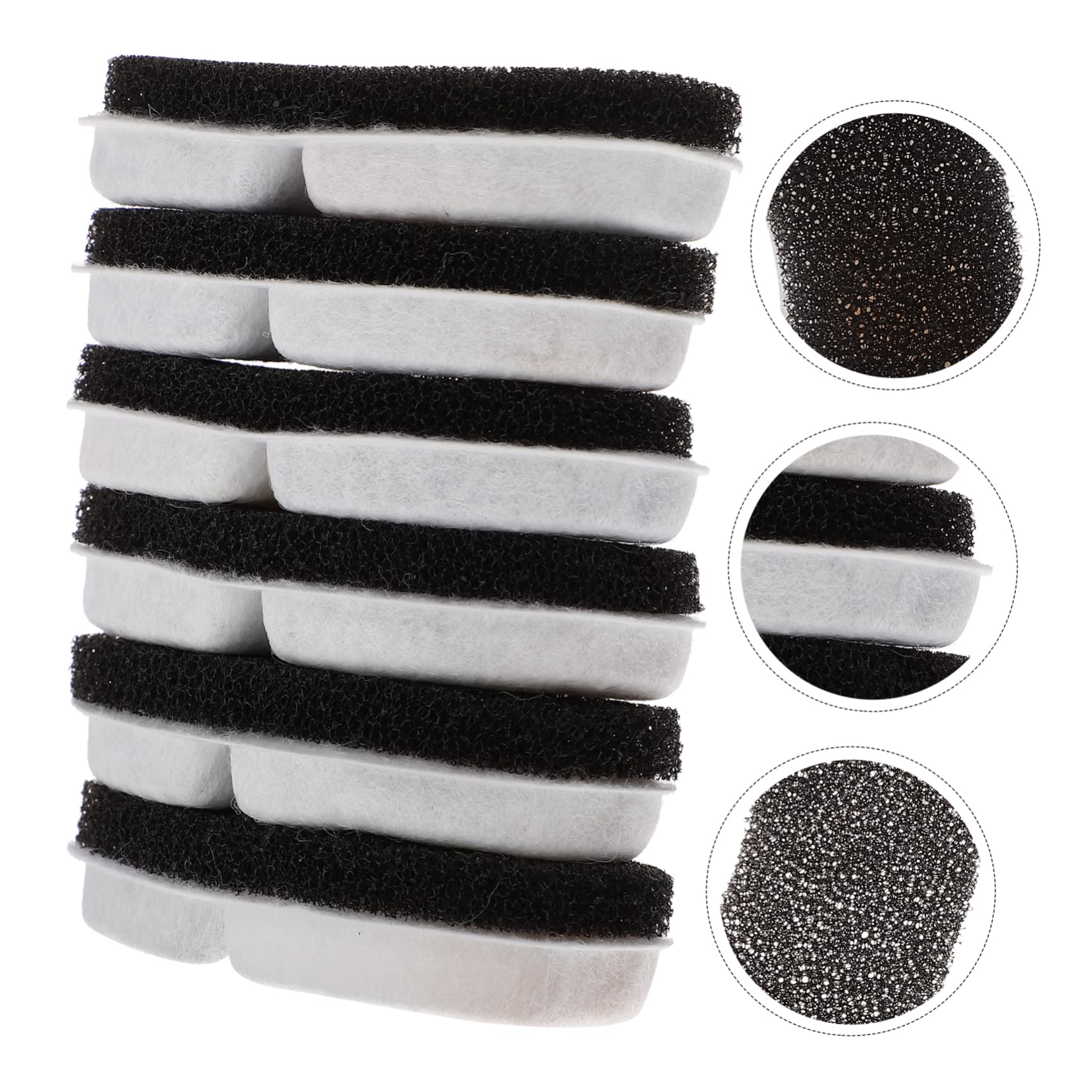 FOMIYES 30piezas Filtros De Agua para De Filtro De Esponja para Fuente De Agua De Gato Filtración Material De Premium