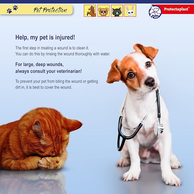 Foto 3 de 8 de Protectaplast Venda Autoadhesiva para Mascotas (3 cm x 4,5 m)