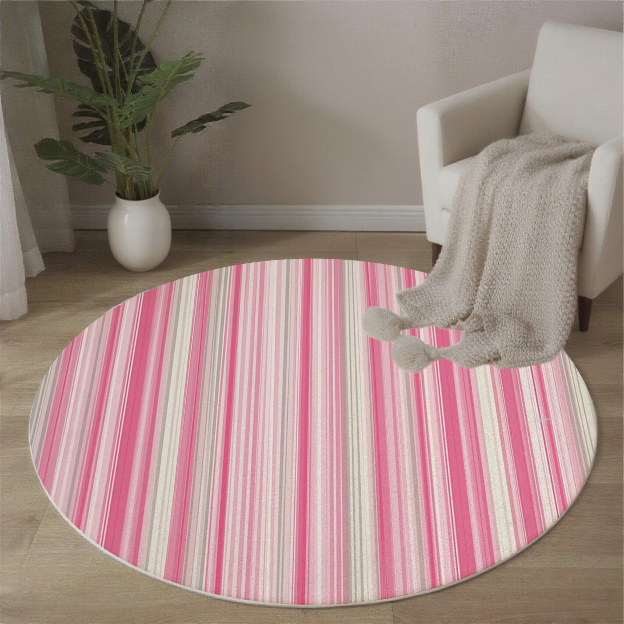 Tapis de bureau à domicile rond de 120cm pour un espace de travail cosy
