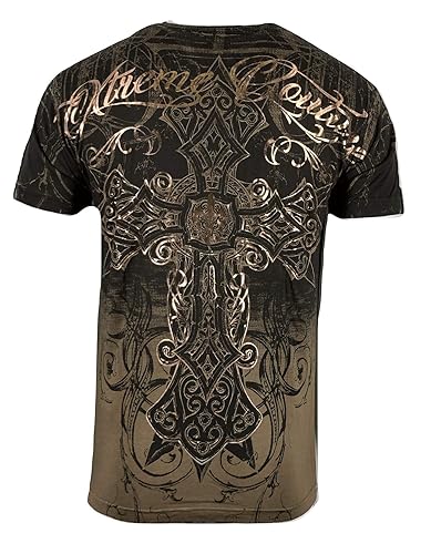Xtreme Couture by Affliction Men's T-Shirt DECRETUM Wings Y2K - X-Small
