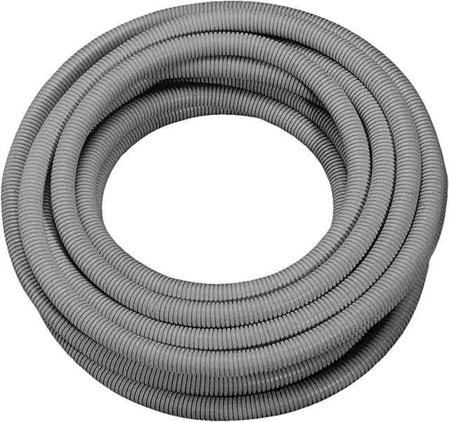 REV ISO-Rohr flexibel 25m für Elektroinstallation, Kabelrohr EN16 grau