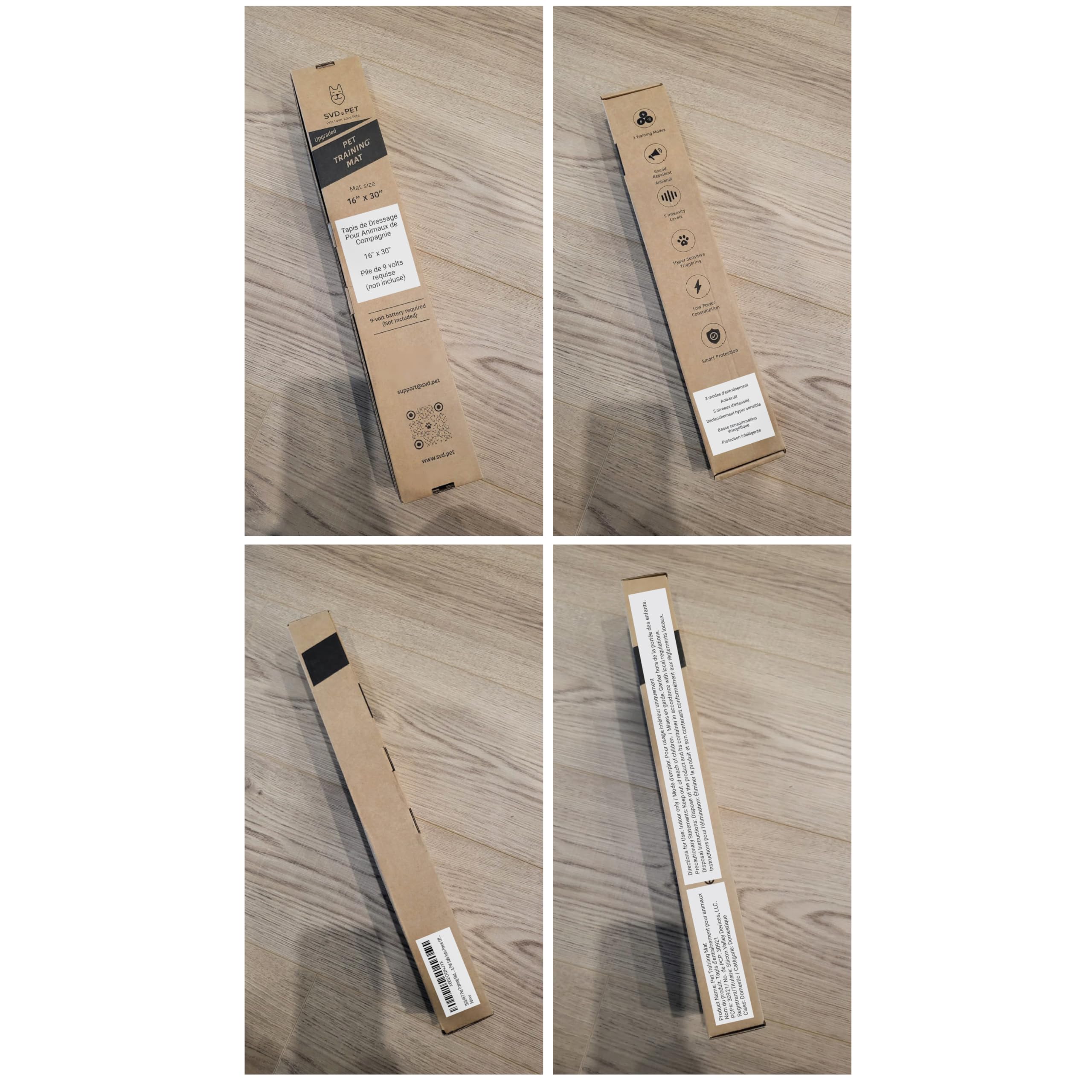 SVD.PET Haustier-Trainingsmatte, 76.2x40.6 cm, Haustier-Schock-Pad, Hunde und Katzen, elektronische Abwehrmatte für den Innenbereich, 5 verstellbare Stufen, haustiersichere automatische Abschaltung