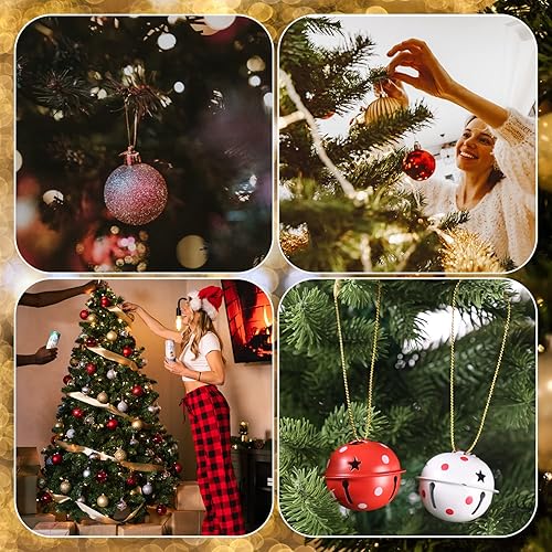 Miniatura 7 de 200 cuerdas para colgar adornos de Navidad, cinta metálica de 8 pulgadas para colgar adornos con cierre a presión, cordón a presión para decoración