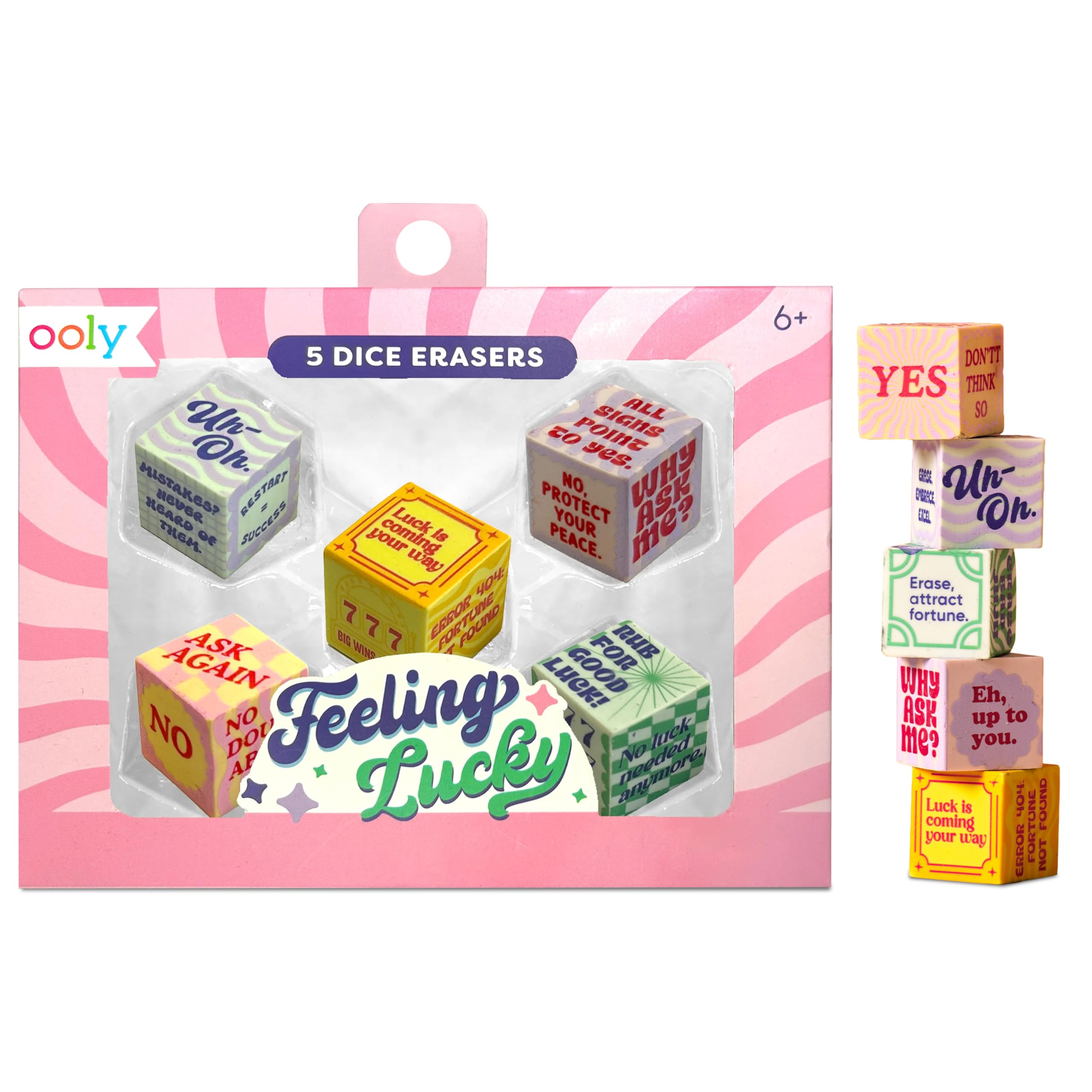 サイコロみたいな消しゴム Amazon.co.jp: Ooly Feeling ラッキー消しゴム 楽しいサイコロ型