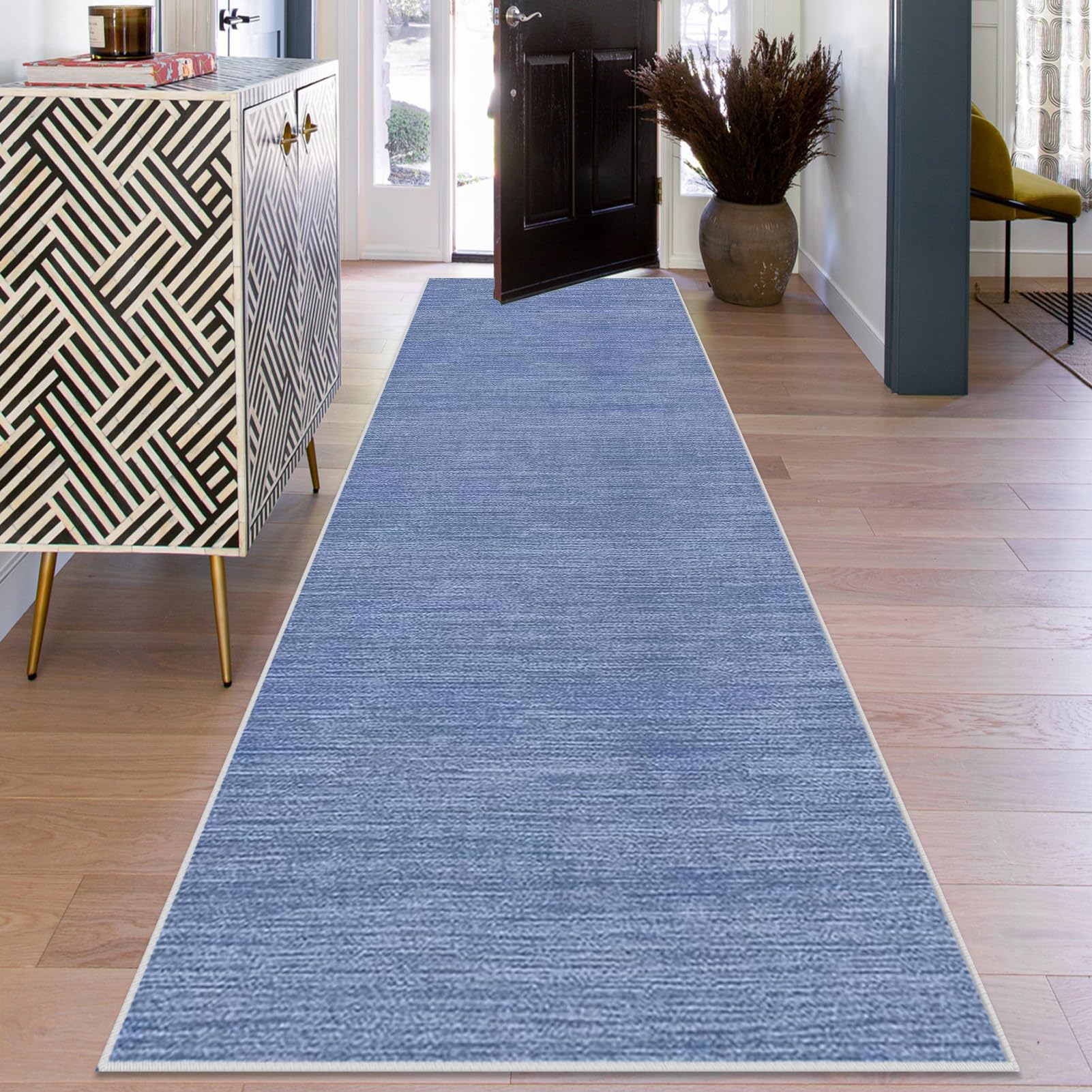 Ruxevnsy Hallway Runner Rug Non Slip Kitchen Runner Mat Long Carpet Runners 40 x 60 cm Washable Hall Runner Rugs Floor Carpet Hall Runners Bedroom Entryway Corridor Area Rug Kitchen Carpet Floor Mat